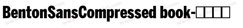 BentonSansCompressed book字体转换